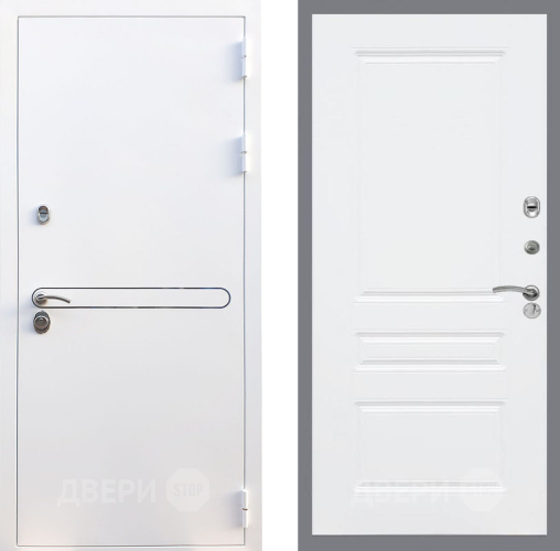 Входная металлическая Дверь Рекс (REX) 27 FL-243 Силк Сноу в Пушкино