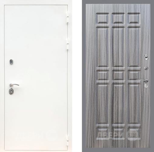 Дверь Рекс (REX) 5 Белая Шагрень FL-33 Сандал грей в Пушкино