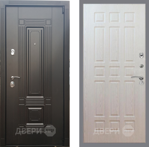 Входная металлическая Дверь Рекс (REX) 9 FL-33 Беленый дуб в Пушкино