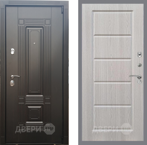 Входная металлическая Дверь Рекс (REX) 9 FL-39 Беленый дуб в Пушкино