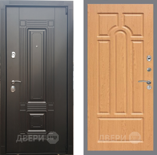 Входная металлическая Дверь Рекс (REX) 9 FL-58 Дуб в Пушкино