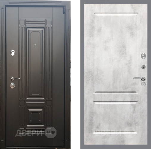 Входная металлическая Дверь Рекс (REX) 9 FL-117 Бетон светлый в Пушкино