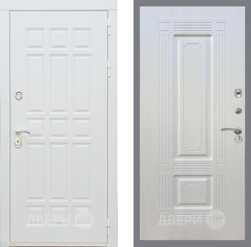 Входная металлическая Дверь Рекс (REX) 8 Силк Сноу FL-2 Лиственница беж в Пушкино