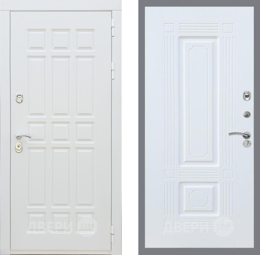 Входная металлическая Дверь Рекс (REX) 8 Силк Сноу FL-2 Силк Сноу в Пушкино