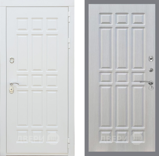 Входная металлическая Дверь Рекс (REX) 8 Силк Сноу FL-33 Лиственница беж в Пушкино