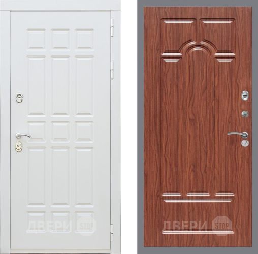 Дверь Рекс (REX) 8 Силк Сноу FL-58 орех тисненый в Пушкино