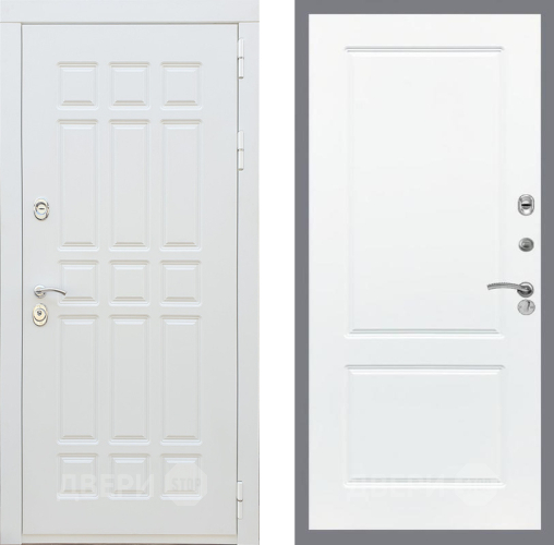 Входная металлическая Дверь Рекс (REX) 8 Силк Сноу FL-117 Силк Сноу в Пушкино