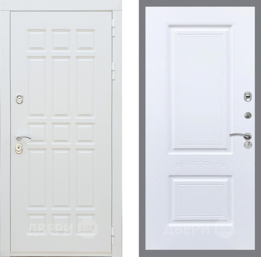 Входная металлическая Дверь Рекс (REX) 8 Силк Сноу Смальта Силк Сноу в Пушкино