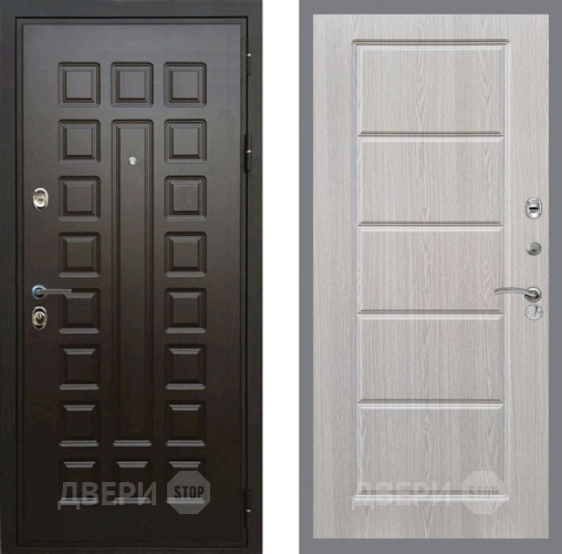 Входная металлическая Дверь Рекс (REX) Премиум 3к FL-39 Беленый дуб в Пушкино