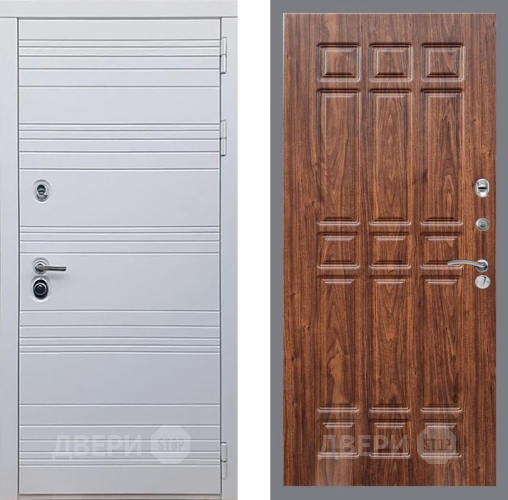 Дверь Рекс (REX) 14 Силк Сноу FL-33 орех тисненый в Пушкино