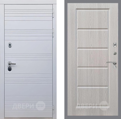Входная металлическая Дверь Рекс (REX) 14 Силк Сноу FL-39 Беленый дуб в Пушкино