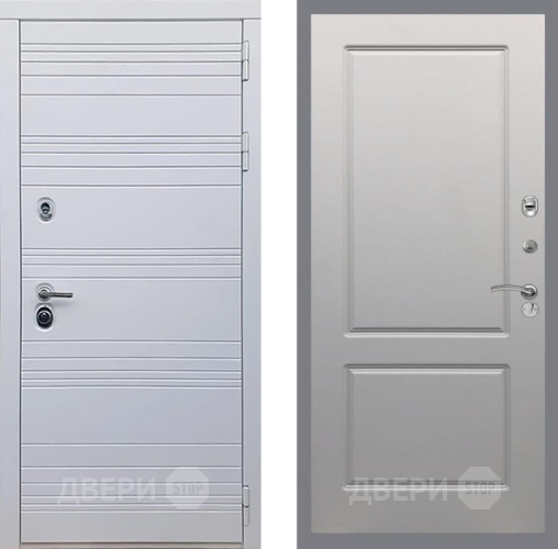Входная металлическая Дверь Рекс (REX) 14 Силк Сноу FL-117 Грей софт в Пушкино