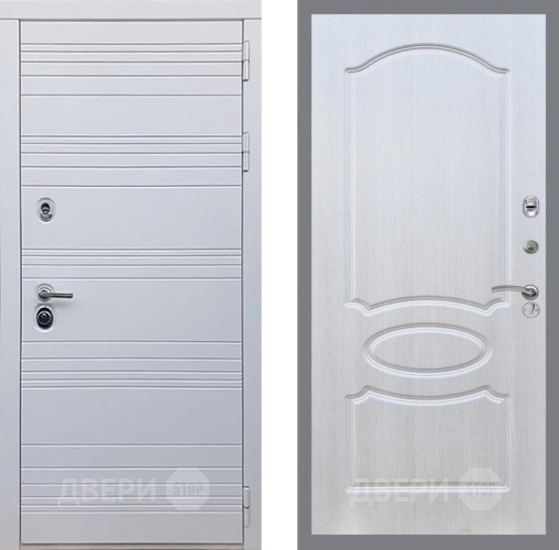 Входная металлическая Дверь Рекс (REX) 14 Силк Сноу FL-128 Лиственница беж в Пушкино