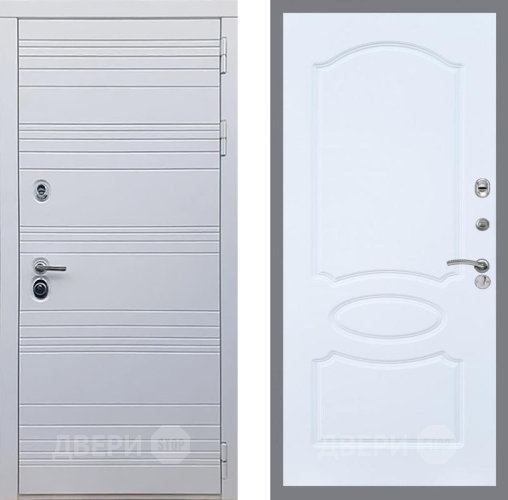 Входная металлическая Дверь Рекс (REX) 14 Силк Сноу FL-128 Силк Сноу в Пушкино