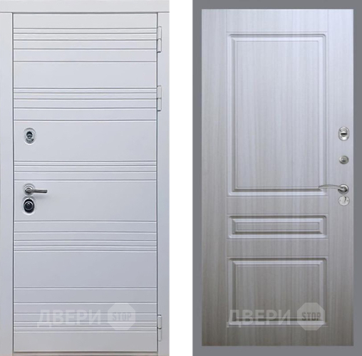 Входная металлическая Дверь Рекс (REX) 14 Силк Сноу FL-243 Сандал белый в Пушкино