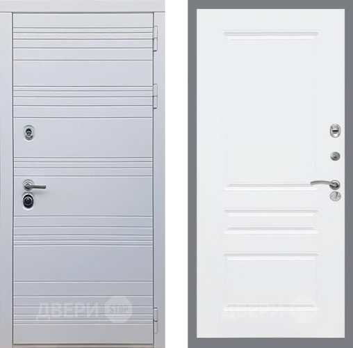 Входная металлическая Дверь Рекс (REX) 14 Силк Сноу FL-243 Силк Сноу в Пушкино