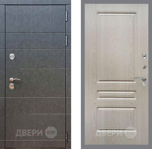 Входная металлическая Дверь Рекс (REX) 21 FL-243 Беленый дуб в Пушкино