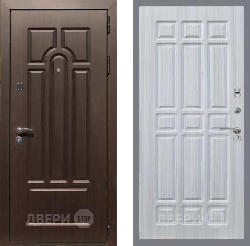 Входная металлическая Дверь Рекс (REX) Эврика FL-33 Сандал белый в Пушкино