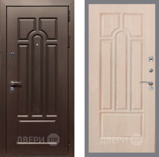 Входная металлическая Дверь Рекс (REX) Эврика FL-58 Беленый дуб в Пушкино