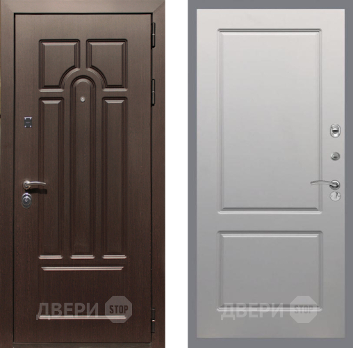 Входная металлическая Дверь Рекс (REX) Эврика FL-117 Грей софт в Пушкино