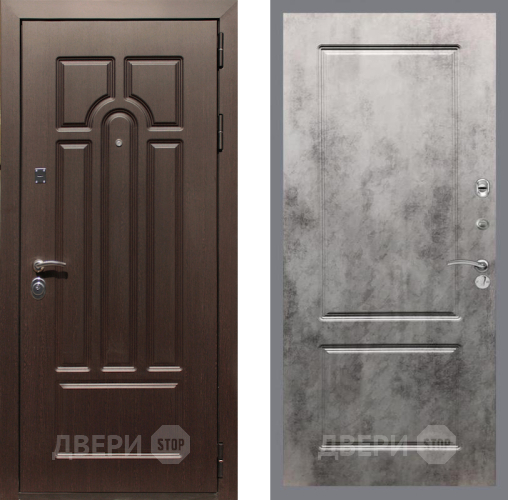 Дверь Рекс (REX) Эврика FL-117 Бетон темный в Пушкино