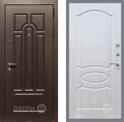 Входная металлическая Дверь Рекс (REX) Эврика FL-128 Лиственница беж в Пушкино