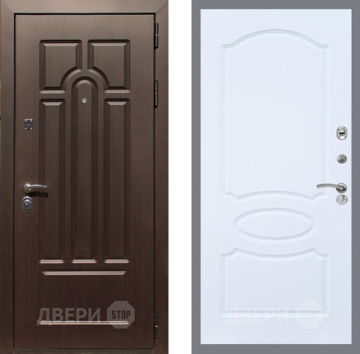 Дверь Рекс (REX) Эврика FL-128 Силк Сноу в Пушкино