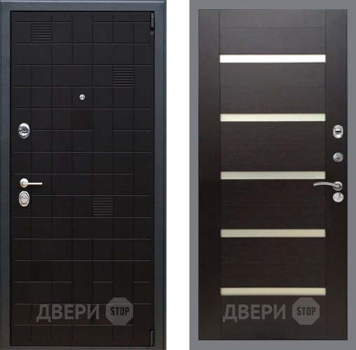 Дверь Рекс (REX) 12 СБ-14 стекло белое венге поперечный в Пушкино