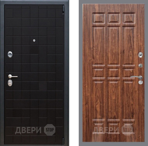 Входная металлическая Дверь Рекс (REX) 12 FL-33 орех тисненый в Пушкино