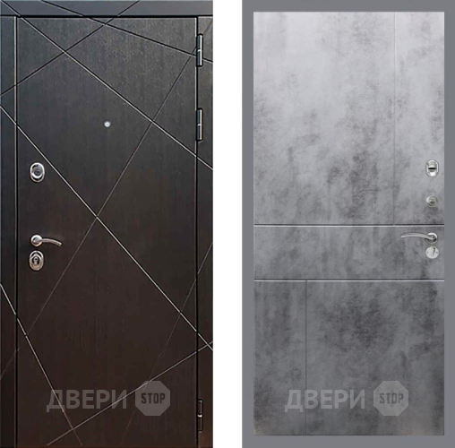 Входная металлическая Дверь Рекс (REX) 13 Венге FL-290 Бетон темный в Пушкино