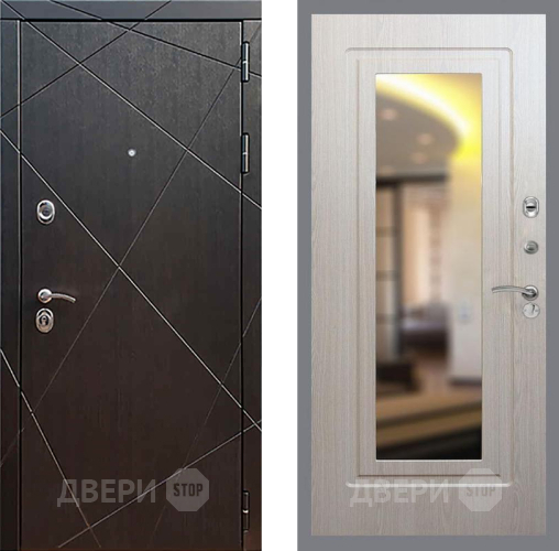 Входная металлическая Дверь Рекс (REX) 13 Венге FLZ-120 Беленый дуб в Пушкино