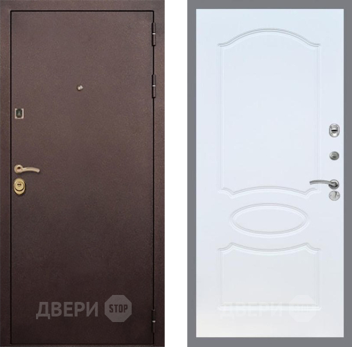 Входная металлическая Дверь Рекс (REX) Лайт 3К FL-128 Белый ясень в Пушкино