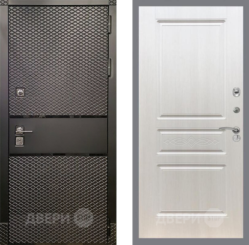 Входная металлическая Дверь Рекс (REX) 15 Черный Кварц FL-243 Лиственница беж в Пушкино