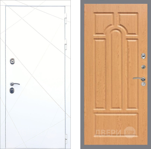 Входная металлическая Дверь Рекс (REX) 13 Силк Сноу FL-58 Дуб в Пушкино