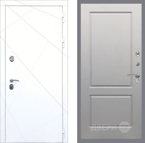 Дверь Рекс (REX) 13 Силк Сноу FL-117 Грей софт в Пушкино