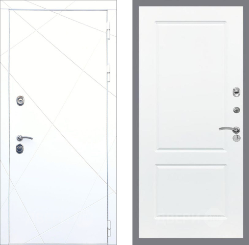 Входная металлическая Дверь Рекс (REX) 13 Силк Сноу FL-117 Силк Сноу в Пушкино