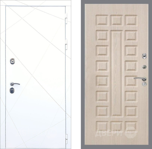 Входная металлическая Дверь Рекс (REX) 13 Силк Сноу FL-183 Беленый дуб в Пушкино