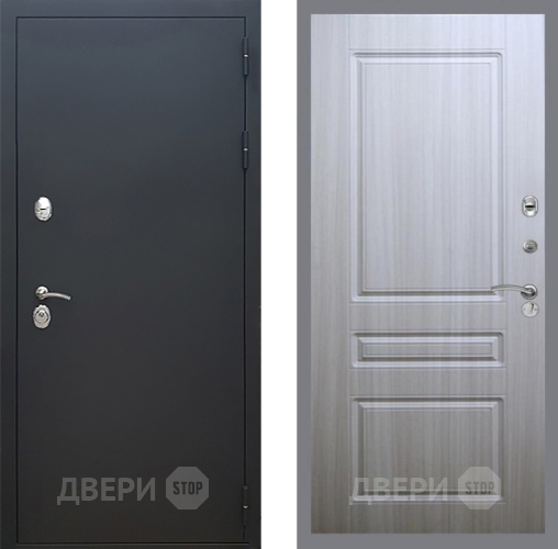 Дверь Рекс (REX) 5 Черный Муар FL-243 Сандал белый в Пушкино