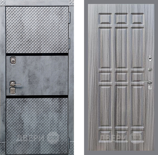 Входная металлическая Дверь Рекс (REX) 15 Бетон Темный FL-33 Сандал грей в Пушкино