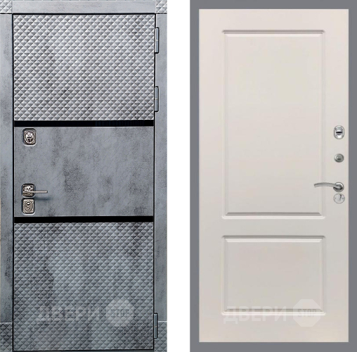 Входная металлическая Дверь Рекс (REX) 15 Бетон Темный FL-117 Шампань в Пушкино