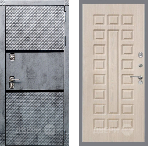 Дверь Рекс (REX) 15 Бетон Темный FL-183 Беленый дуб в Пушкино