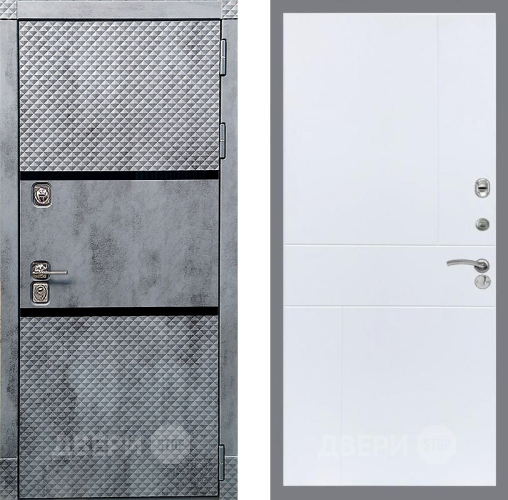 Входная металлическая Дверь Рекс (REX) 15 Бетон Темный FL-290 Силк Сноу в Пушкино