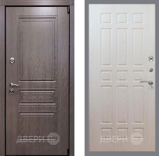 Входная металлическая Дверь Рекс (REX) Премиум-S FL-33 Беленый дуб в Пушкино