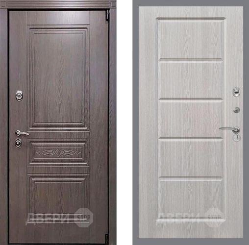 Входная металлическая Дверь Рекс (REX) Премиум-S FL-39 Беленый дуб в Пушкино