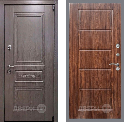 Входная металлическая Дверь Рекс (REX) Премиум-S FL-39 орех тисненый в Пушкино