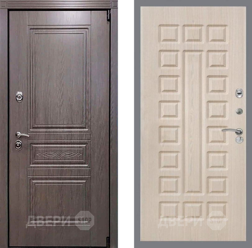 Входная металлическая Дверь Рекс (REX) Премиум-S FL-183 Беленый дуб в Пушкино