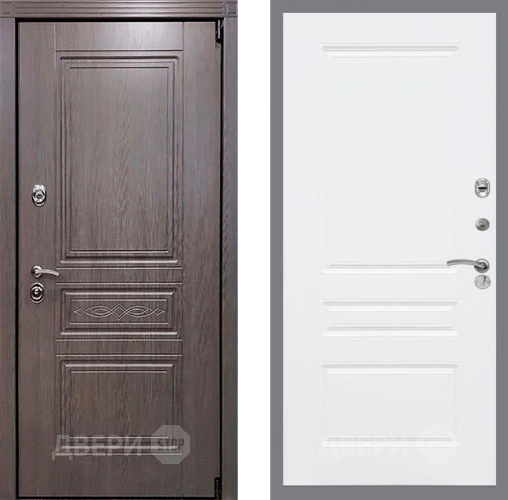 Входная металлическая Дверь Рекс (REX) Премиум-S FL-243 Силк Сноу в Пушкино