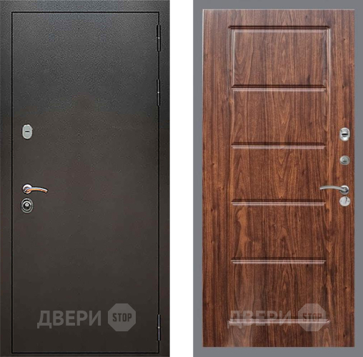 Дверь Рекс (REX) 5 Серебро Антик FL-39 орех тисненый в Пушкино