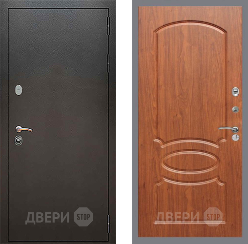 Входная металлическая Дверь Рекс (REX) 5 Серебро Антик FL-128 Морёная берёза в Пушкино