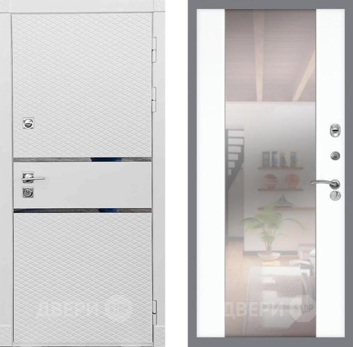 Дверь Рекс (REX) 15 Силк Сноу СБ-16 Зеркало Силк Сноу в Пушкино